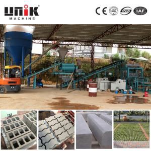 Stroj na blokování obrubníku