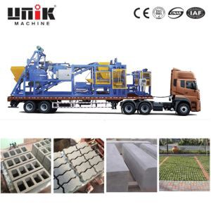 Pohyblivý stroj na výrobu bloků